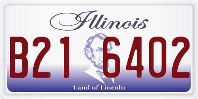 IL license plate B216402