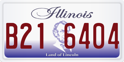 IL license plate B216404