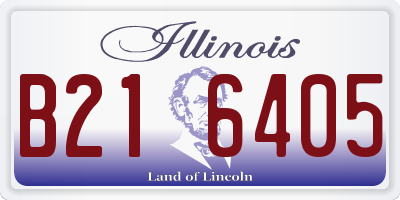 IL license plate B216405