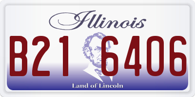 IL license plate B216406