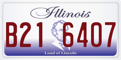 IL license plate B216407