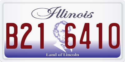 IL license plate B216410