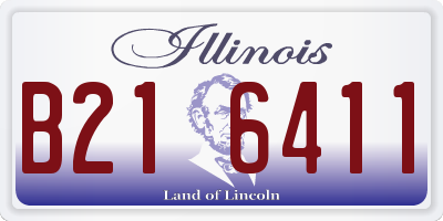 IL license plate B216411