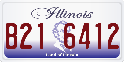 IL license plate B216412