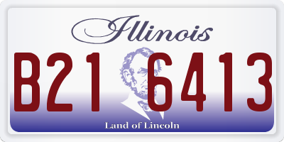 IL license plate B216413