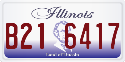 IL license plate B216417