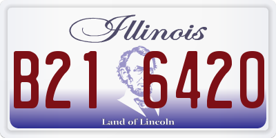 IL license plate B216420