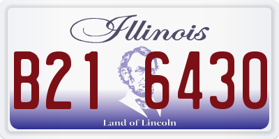 IL license plate B216430