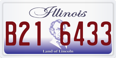IL license plate B216433