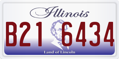 IL license plate B216434
