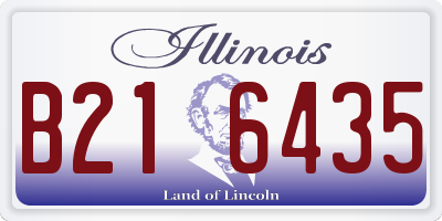 IL license plate B216435