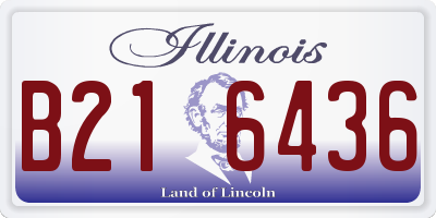 IL license plate B216436