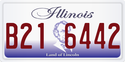 IL license plate B216442