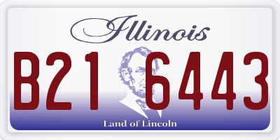IL license plate B216443