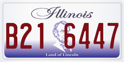 IL license plate B216447