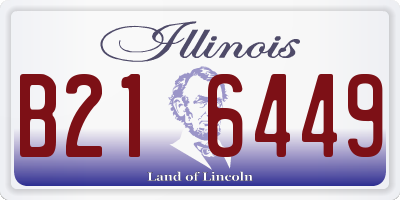 IL license plate B216449
