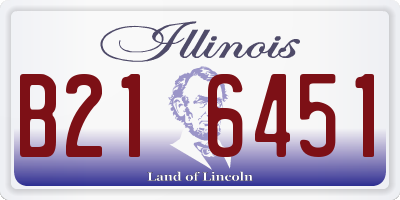 IL license plate B216451