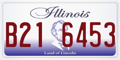 IL license plate B216453