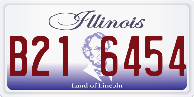 IL license plate B216454