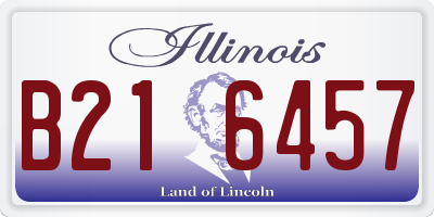 IL license plate B216457