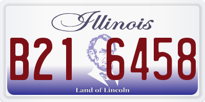 IL license plate B216458