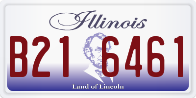 IL license plate B216461