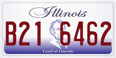 IL license plate B216462