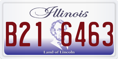 IL license plate B216463
