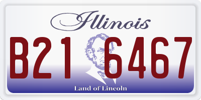 IL license plate B216467