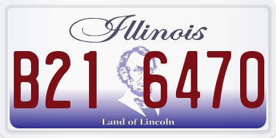 IL license plate B216470