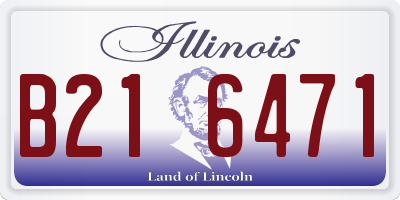 IL license plate B216471