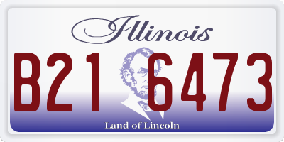 IL license plate B216473