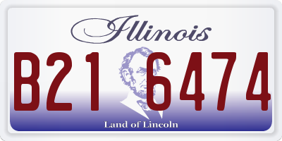 IL license plate B216474