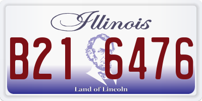 IL license plate B216476