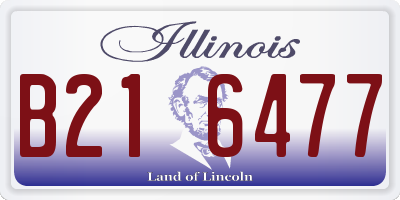 IL license plate B216477