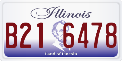 IL license plate B216478