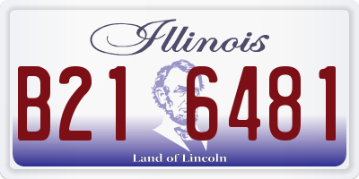 IL license plate B216481