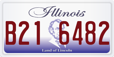 IL license plate B216482