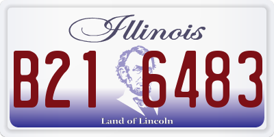 IL license plate B216483