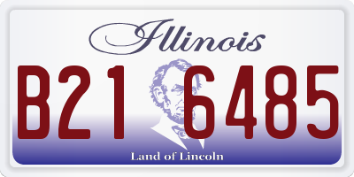 IL license plate B216485