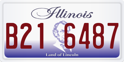 IL license plate B216487