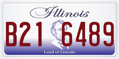 IL license plate B216489