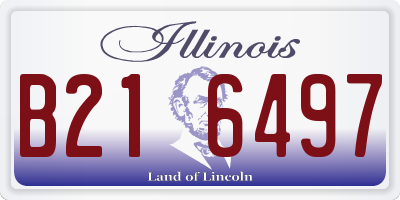 IL license plate B216497