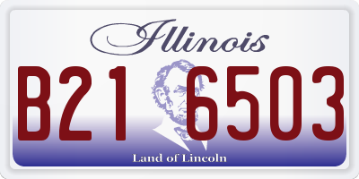 IL license plate B216503