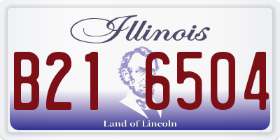 IL license plate B216504