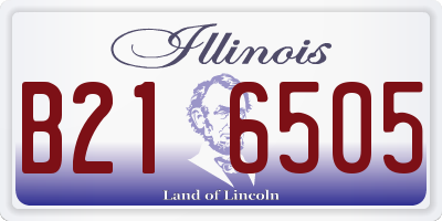 IL license plate B216505