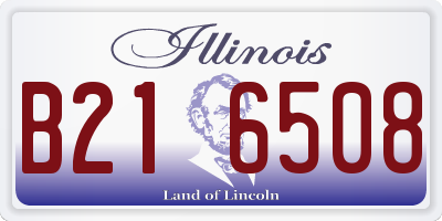 IL license plate B216508