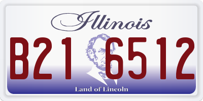 IL license plate B216512