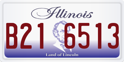 IL license plate B216513