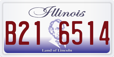 IL license plate B216514